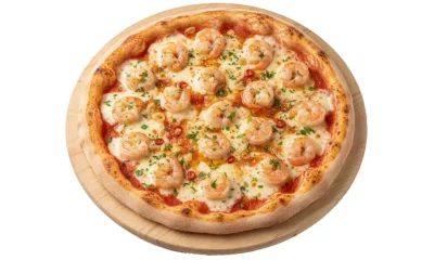 Scampi pizza