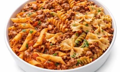 Tris di Pasta with meat sauce