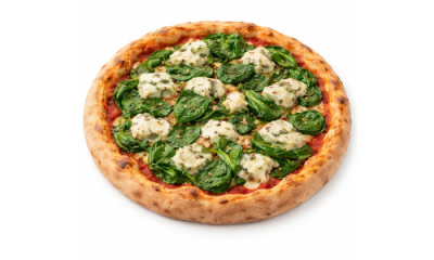 Pizza Gorgonzola <br>mit Spinat und Gorgonzola